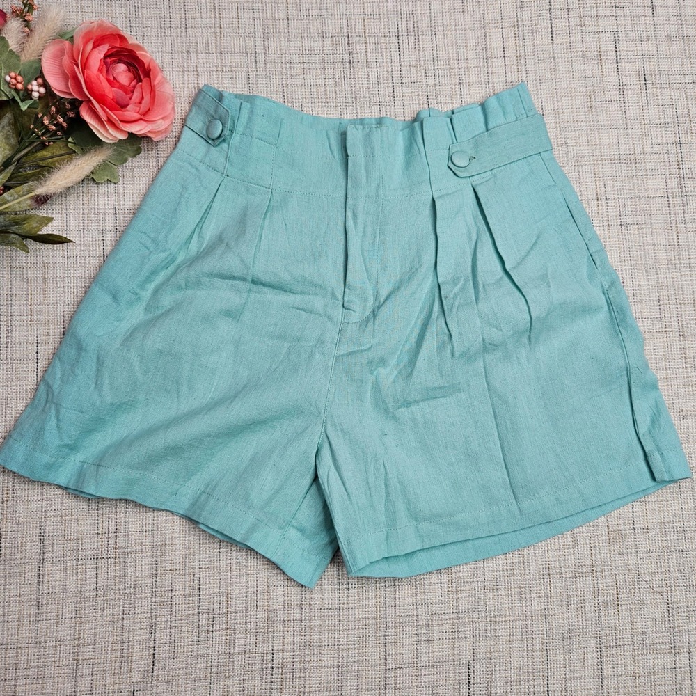 5/$25‎ Sassafras High Waist Shorts Pleated Front Casual Summer Shorts Medium